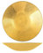 H&h set 6 piatti fondi regent oro glitter cm22
