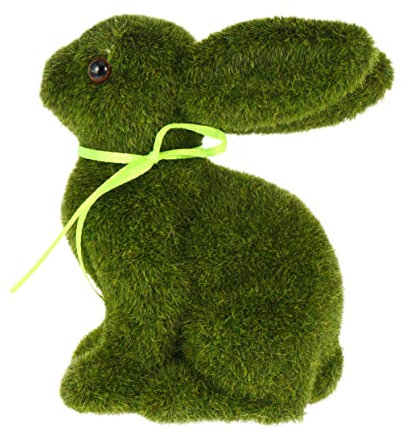 Cabilock 3St Osterdekoration grüner Hase Mooshase Plüsch Drachen Küken Frühlingsdekoration künstliche gräser Hasenfiguren Ornament Häschen-Handwerksverzierung Schaum Green