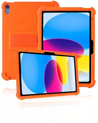 Coque de protection pour tablette Apple iPad 11 2025 A16, étui en silicone souple doux pour la peau pour iPad 2025 Apple iPad 2025 (orange)