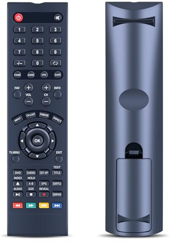 TCNOUMT Replacement Remote Control intended for Alba 19 LED TV with DVD Player VL19HDLED-D VL19HDLEDD