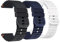 Blueshaweu 18mm 20mm Armbänder Kompatibel mit Withings Scanwatch, Silikon Uhrenarmband Sport Armbänder für Withings ScanWatch 2 38mm/ ScanWatch 2 42mm (3 PACK-B, 20mm)