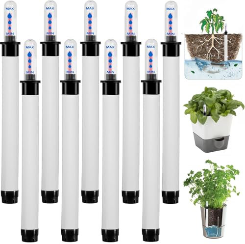Joycabin 9 Stück Wasserstandsanzeiger für Pflanzen, 22.8 cm Hydrokultur Wasserstandsanzeiger, GießAnzeiger Zimmerpflanzen, Gießanzeiger Pflanzen Ersatz für Blumenkästen Topfpflanzen Gartenarbeit