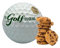 Biscuit Tin Novelty Collectible and Personalised with 'The Golf Legend', Contains 180g of Chocolate Chip Cookies, Refillable and Reusuable