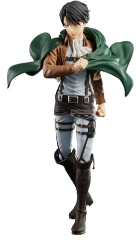 Banpresto Actionfigur Levi Attack On Titan - Grandista 27 cm - BP29876P Mehrfarbig - Sammelfigur - ideal für Anime-Fans