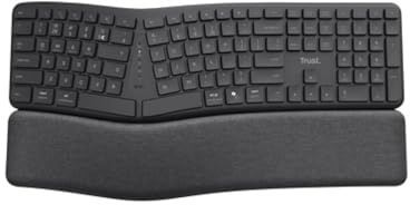 Trust Keyra Ergonomic Multidevice Wireless Keyboard Black 25707