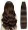 SUYYA Tape Extensions Echthaar,Invisible Tape in Extensions Echthaar Seidig Gerade Remy Tape Haarverlängerungen Echte Menschliches Haar 18 Zoll 45cm 20 Stück 50G #2 Dunkel Braun