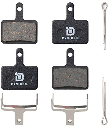 Dymoece 2 Pairs Bicycle Disc Brake Pads for Shimano Deore Tektro TRP(Resin,Semi-Metallic,Sintered Metal) SCP-S