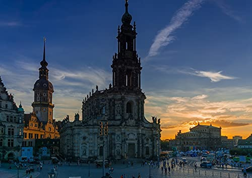 hansepuzzle 62648 - Frauenkirche Puzzle 130 Teile - Religion Motiv mit hochwertiger Aufbewahrung: Kartonbox und wiederverschließbarem Beutel - Format 28,7 × 20 cm