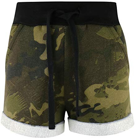 A2Z 4 Kids Girls Shorts Camouflage Dance Sports Summer Hot Short Lightweight Comfortable Breathable Stylish Running Beach Shorts Pants Perfect for Playtime Age 5-13 Years