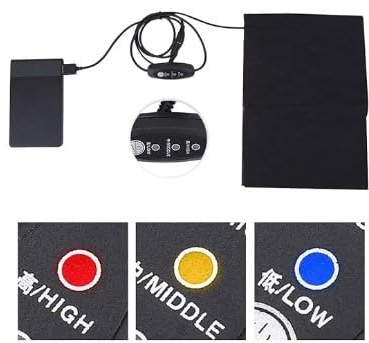 Nikou USB-Heizkissen - 5V 2A USB Elektrische Heizkissen for Rückenschmerzen und -krämpfe Relief Weich und Tragbares Zubehör for Outdoor & Indoor