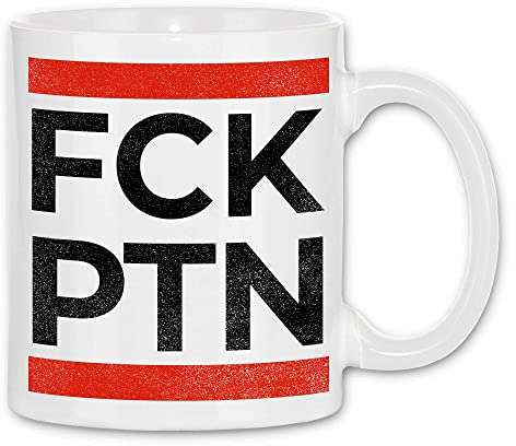 wowshirt Tasse FCK Ptn Für Ukraine Ukrainische Patrioten Gegen Putin Demo Anti, Farbe:White - White