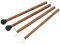 4 Uds Baquetas de Goma, Mazos de Tambor de Lengua de Acero, Mazos de Percusión de Cabeza de Goma, Baquetas para Niños 16.5cm / 6.5in