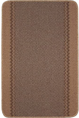 THE RUGS - Machine Washable Area Rugs & Runners for Living room, bedroom kitchen hallways Bordered Design|Beige 150x100 cm
