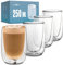 Cosumy 8 Doppelwandige Cappuccino Thermogläser 250ml - Halt die Temperatur länger - Schutz deine Hände - Mit Geschenkbox