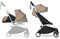 BABYZEN YOYO2 Kompletter Kinderwagen - Inklusive YOYO 0+ Neugeborenen Set (Taupe), Kinderwagengestell (White) & 6+ Textilset (Taupe) - für Kleinkinder bis 22 kg