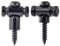 Guyker Guitar Roller String Retainers(Set of 2) – String Guide, Strings Trees Replacement Part for Electric Guitars, Black