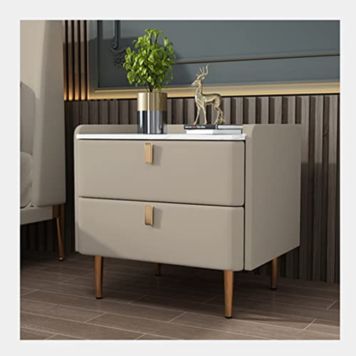 ZILOOK Nachttisch, Nachttisch mit Zwei Schubladen, modernes Schlafzimmer, Kleiner Nachttisch, Schiefer, Spind, Holz, Wohnzimmer, Arbeitszimmer, Beistelltisch, Nachttisch (Farbe: C) Decoration
