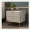 ZILOOK Nachttisch, Nachttisch mit Zwei Schubladen, modernes Schlafzimmer, Kleiner Nachttisch, Schiefer, Spind, Holz, Wohnzimmer, Arbeitszimmer, Beistelltisch, Nachttisch (Farbe: C) Decoration