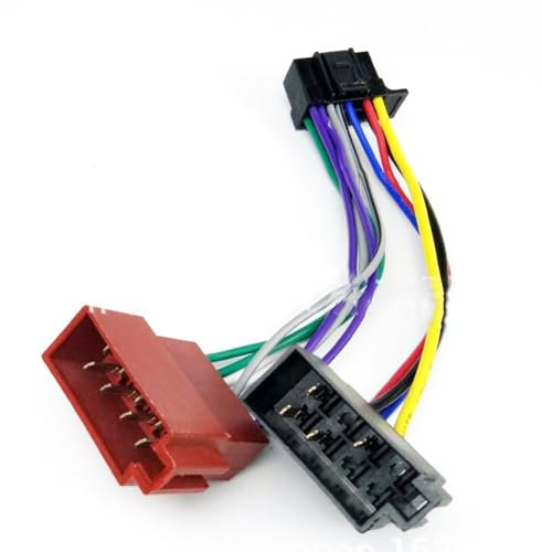 JCAKES Arnés de Radio estéreo for Coche de 16 Pines ISO for Sony Radio 2013 + Enchufe ISO Adaptador automático arnés de cableado CDX-G1050U CDX-G2050UP CXS-G1016U