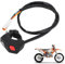 IUVWISN Interruttore moto Spegnimento dell'avviamento del motore Interruttore Universale per manubrio 22mm XCW EXC EXC-F EXC-TPI EC ECF FREE-RIDE RALLY SUPER ENDURO 125-950cc Motocross