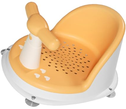 Babybadewannensitz für Babys mit Rutschschutz und Sicherem Halt | Pp und Tpe, Leicht zu Reinigen, Tragbar für Badewanne, Sitzhilfe für Kleinkinder