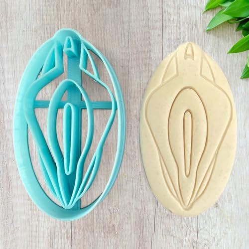 Weibliche Vulva-Ausstechform für die Herstellung von Sandgebäck und Keksen, handgefertigt, ELACE