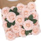 N&T NIETING Künstliche Blumen Rosen, 50 Stück Deko Blumen Fake Rosen mit Stielen, Künstliche Blumen Rose für Hochzeit Home Party Baby Dusche Valentinstag Deko, Blush