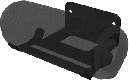 shinar Supporto da parete in metallo, compatibile con JBL Tuner 2, JBL Essential 2 e JBL Flip 6/5, accessorio per supporto, compatibile con JBL Tuner 2, con gestione dei cavi (Nero)