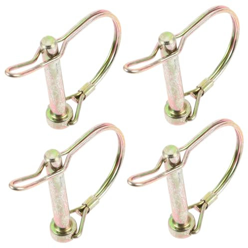 TOKIDNY 4stücke Teiliges D-förmiger Sicherungsstift Aus Robustes Verriegelungssystem Extra Starke Anhänger Sicherheitsstifte Für Landwirtschaft Trailer Und Garten Verzinkt