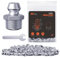 TRILINK Schmiernippel M10, metrische Schmier fittings mit geraden, Schmiernippel-Kit mit Schraubenschlüssel - Ideal für Automotive, Landwirtschafts und Industriemaschinen (60 Stück)