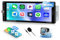 CAMECHO 1 Din Radio 6.9 Zoll Wireless Carplay HD IPS Touchscreen Bluetooth 5.2 Autoradio mit Android Auto FM Mirror Link EQ-Ton Lenkradsteuerung +Rückfahrkamera, USB Typ-c Anschluss