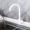 Grifo Osmosis Cocina Grifo 3 Vias Blanco Giratorio de 360° Grifos Cocina Fregadero con Palanca Doble Mezclador de Fregadero con 2 Salidas-A