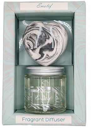 Diffuser Heart – Aphrodite | Handcrafted Fragrance Diffuser | Bergamot, Sandalwood & Jasmine | Elegant Home Décor | Sustainable, Refillable & Reusable | Ideal Handmade Sussex