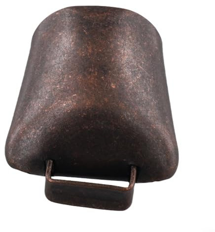 Eiserne Kuh Schaf Glocke für Vieh Lauter Klang Kupferglocke für Rinder und Schafhütte (Kleine Rotbronze)