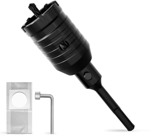 METOTY 45mm SDS Plus Bohrkrone Hohl Lochsäge-dosenbohrer，mit SDS Plus Adapter 110 mm Bohrkrone Steckdose，für Mauerwerk, Ziegel, Beton, Zement, Stein
