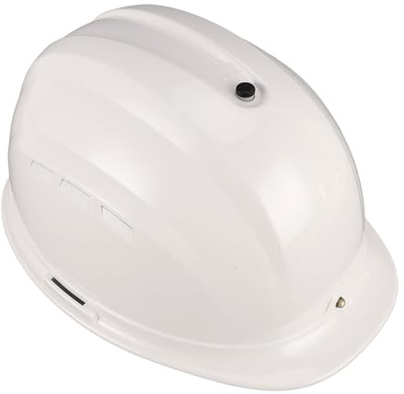 YWBL-WH Elmetto Operaio Edile, Casco di Sicurezza Solare con Doppia Ventola 8000 mAh con Massaggio e Design Antipioggia per Lavori Industriali