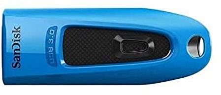 SanDisk Ultra USB 3.0 Flash- Laufwerk 32 GB (SecureAccess Software, Passwortschutz, Übertragungsgeschwindigkeit von bis zu 130 MB/s) Blau