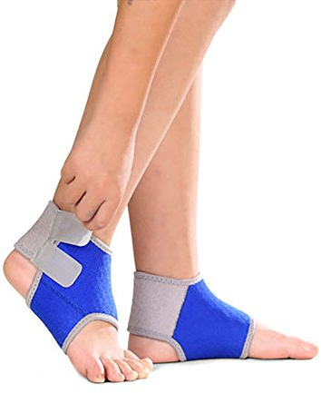 1 Paar Knöchelbandage Mädchen Jungen Bandage Kinder Knöchel Fußgelenkstütze mit Klettverschluss stützt Sport Fußball Atmungsaktive Fußbandage Schutzfunktion Kompressionssocken Schmerzlinderung