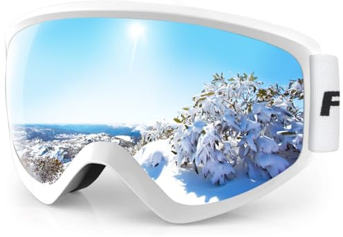 findway Kids Ski Goggles, Kids Snow Snowboard Goggles for Boys Girls Youth OTG