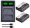 Pickle Power 2Pcs 1500mAh LP-E10 Battery and Charger for Canon EOS 2000D 1300D 1200D 1100D 1500D 3000D 4000D Kiss X50 X70 X80 X90 Rebel T3 T5 T6 T7 T100