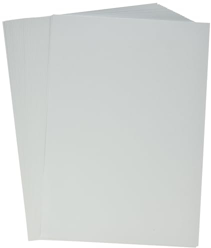 Kangaro - Tonpapier Pastell Grau DIN A4-160g/m² FSC mix – 50 pack - Briefpapier Bastelpapier DIY