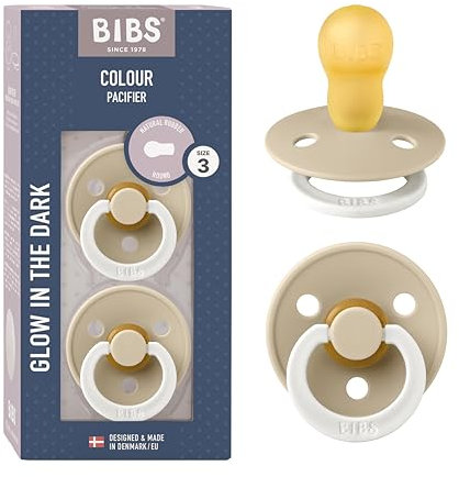 BIBS Colour Ciuccio confezione da 2 pezzi. Privo di BPA. Fluorescente