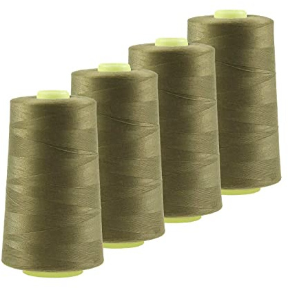 4 x 4572m Qualitäts Overlock-Garn Oeko-Tex Overlock-Nähgarn Polyestergarn, Farbe 741-780