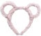 Oilmal Hair Hoop, Women Winter Thick Plush Headband Round Mouse Bear Ears Makeup Hair Hoop Bandana Pink