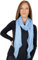 Lolus Dünner, leichter und weicher Uni Damen Schal in gewellter Struktur - Isabella (hellblau, One Size)