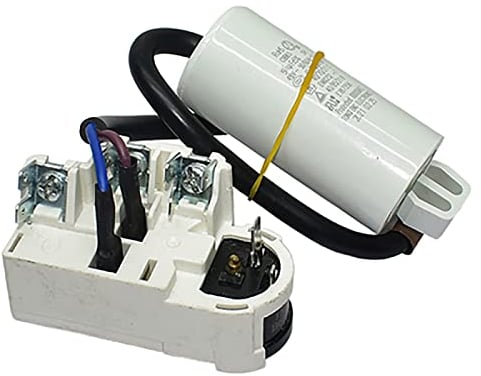 NUHFUFA TY-QZ-109 Starter+5uF Capacitor Overload Overheat Protector Refrigerator Relay Accessories for Haier Refrigerator Freezer Compressor
