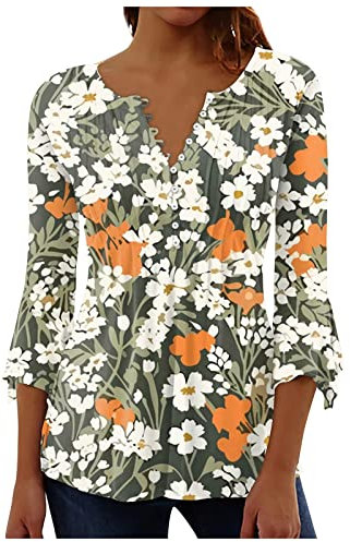 LSAltd Arbeits T-Shirt Damen Parfüm Rippshirt Kurzarm Bluse Mit Gummizug Outfit Set Blaues Shirt Curvy Jeans Weißes Top Glitzer Jumpsuit Goldfarbenes Oberteil, 7-orange