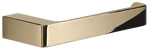 Gedy PIRENEI Toilettenpapierhalter für Badezimmer, Gold, Messing, PVD-Behandlung, 16,6 x 6,6 x 2,6 cm