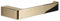 Gedy PIRENEI Toilettenpapierhalter für Badezimmer, Gold, Messing, PVD-Behandlung, 16,6 x 6,6 x 2,6 cm