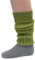 Hirsch Natur, Merino Kinder Beinstulpen Grobstrick, 100% Schurwolle (kbT) Maigrün